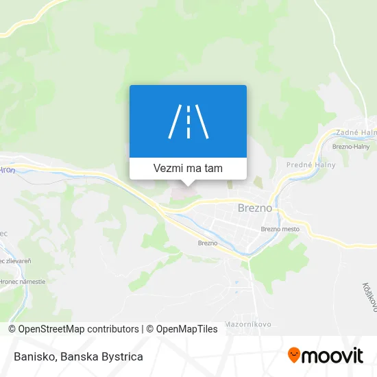 Banisko mapa