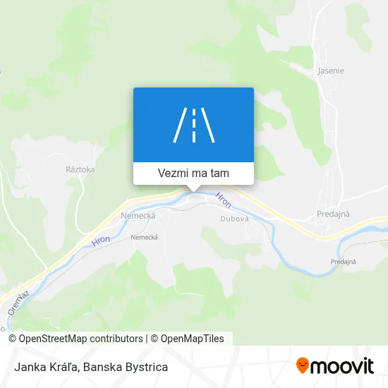 Janka Kráľa mapa