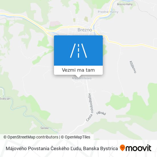 Májového Povstania Českého Ľudu mapa