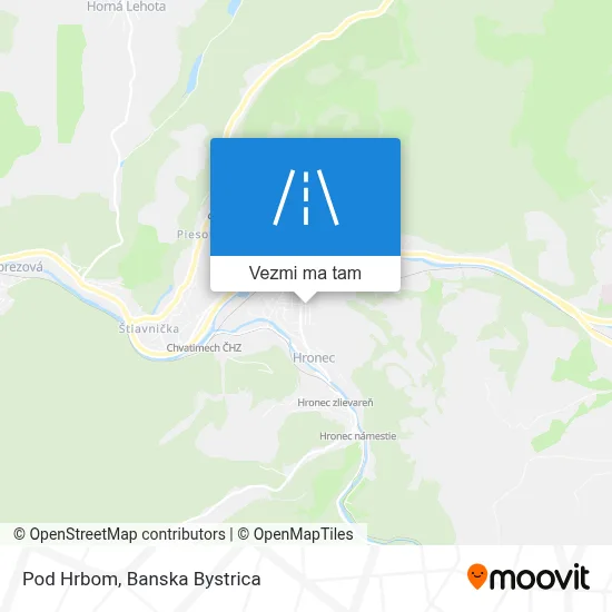 Pod Hrbom mapa