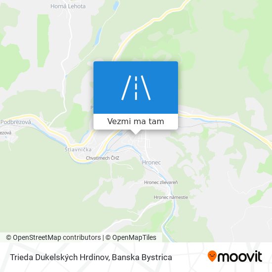 Trieda Dukelských Hrdinov mapa