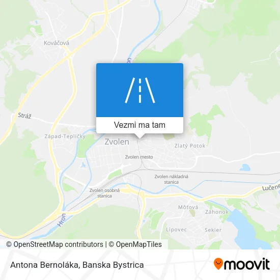 Antona Bernoláka mapa