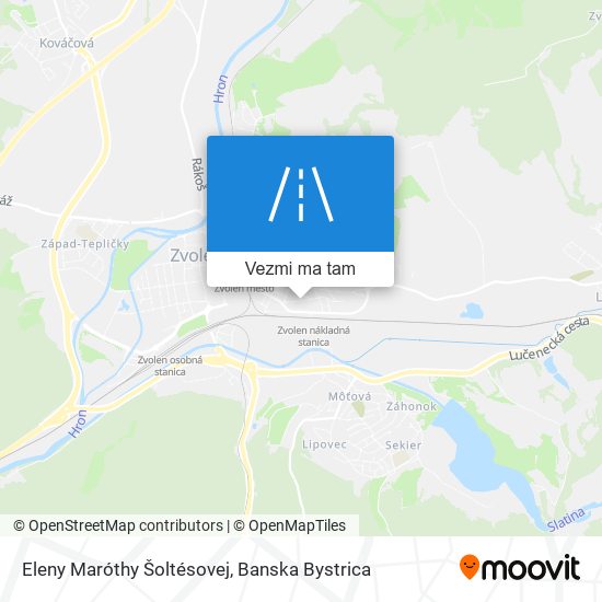 Eleny Maróthy Šoltésovej mapa