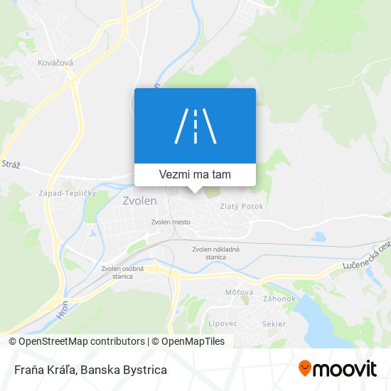 Fraňa Kráľa mapa