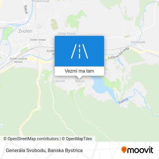 Generála Svobodu mapa