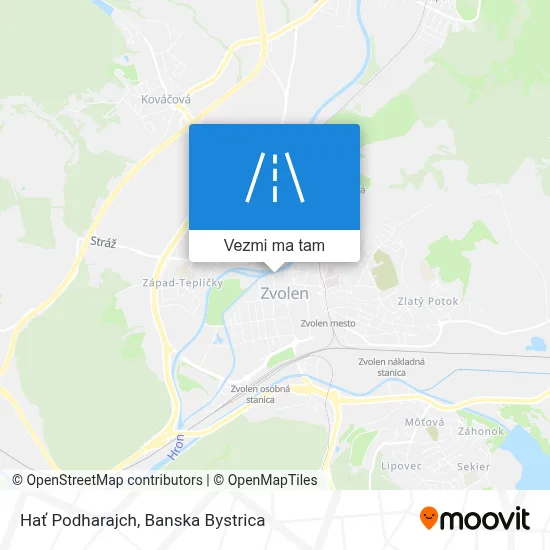 Hať Podharajch mapa