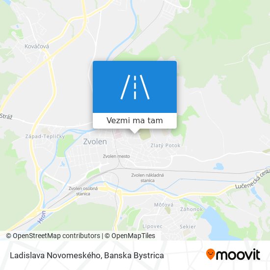 Ladislava Novomeského mapa