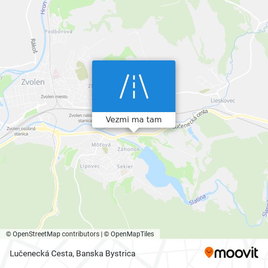 Lučenecká Cesta mapa