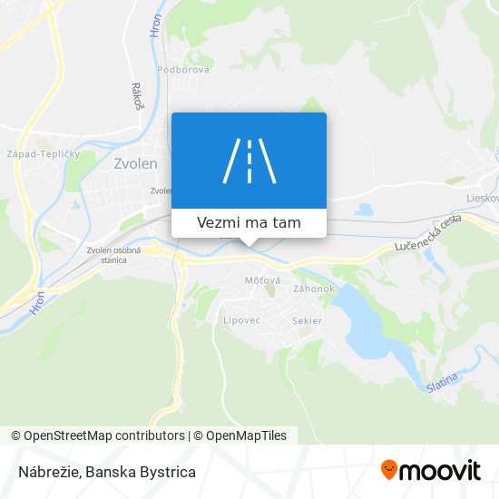 Nábrežie mapa