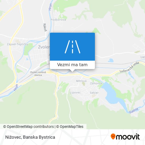 Nižovec mapa