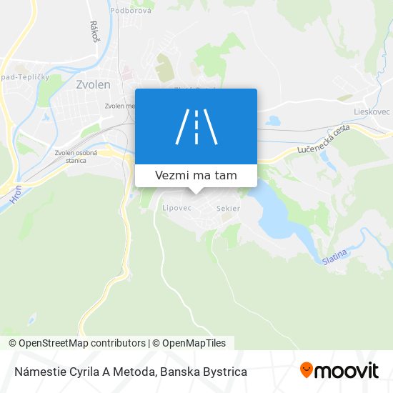 Námestie Cyrila A Metoda mapa