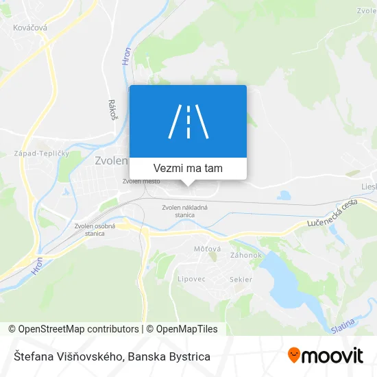 Štefana Višňovského mapa