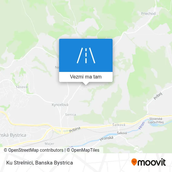 Ku Strelnici mapa