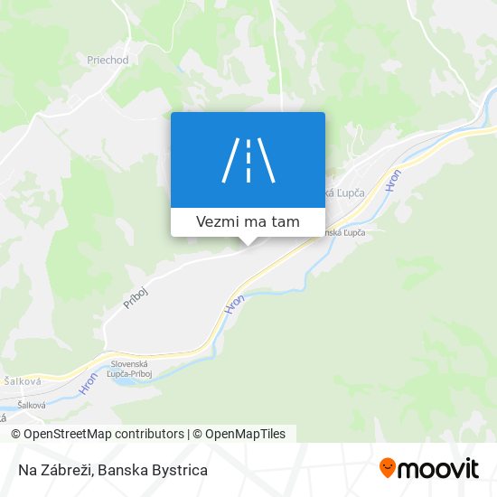 Na Zábreži mapa