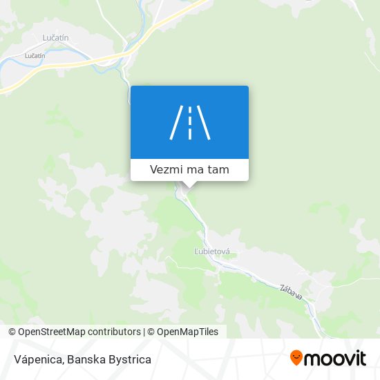 Vápenica mapa