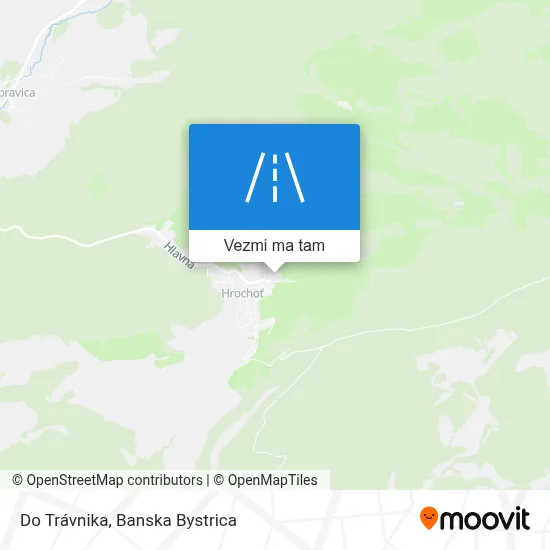 Do Trávnika mapa