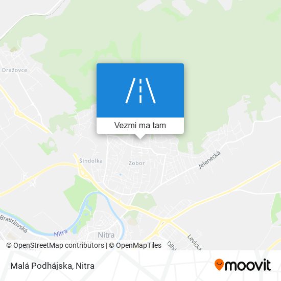 Malá Podhájska mapa