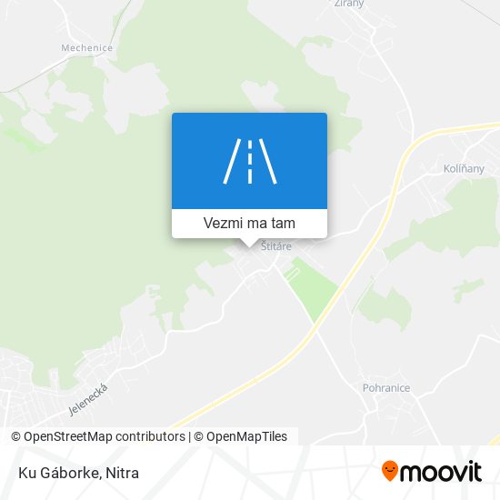 Ku Gáborke mapa