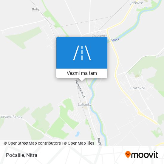 Počašie mapa