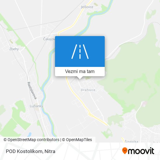 POD Kostolíkom mapa