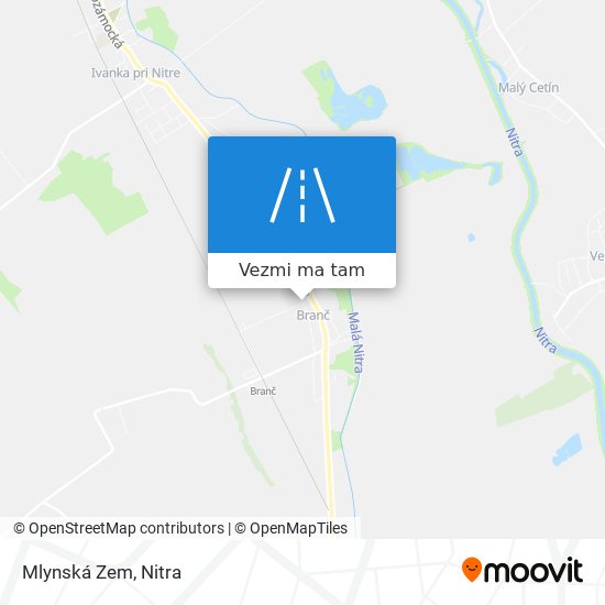 Mlynská Zem mapa