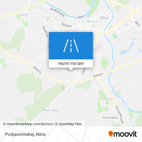 Podjavorinskej mapa