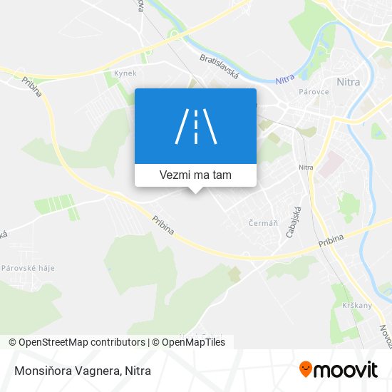 Monsiňora Vagnera mapa