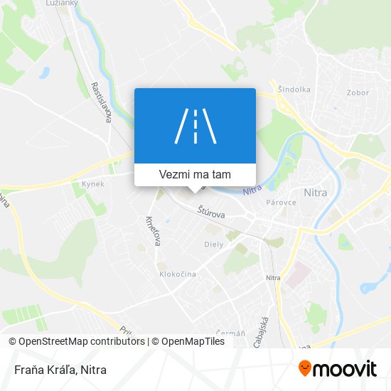 Fraňa Kráľa mapa