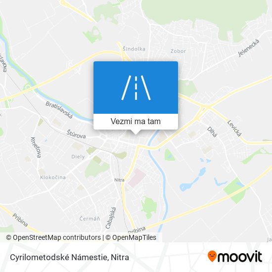 Cyrilometodské Námestie mapa