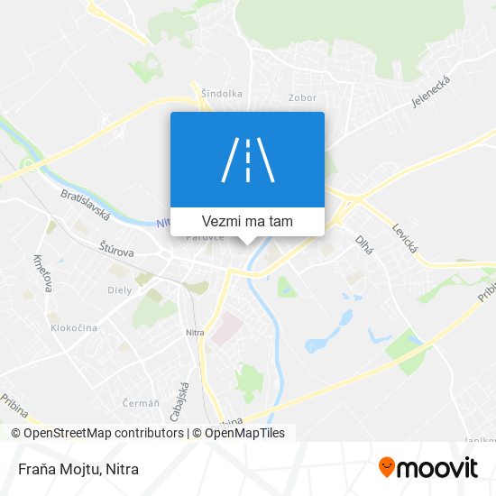 Fraňa Mojtu mapa