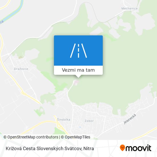 Krížová Cesta Slovenských Svätcov mapa