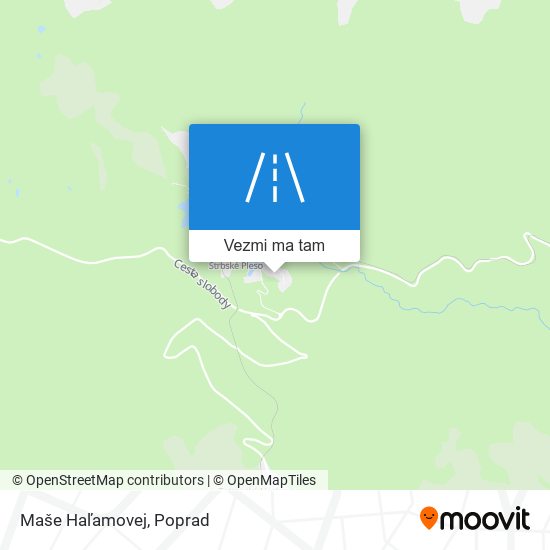 Maše Haľamovej mapa