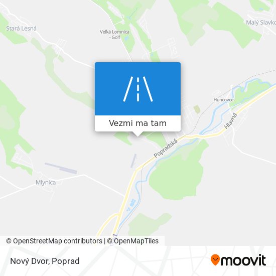 Nový Dvor mapa