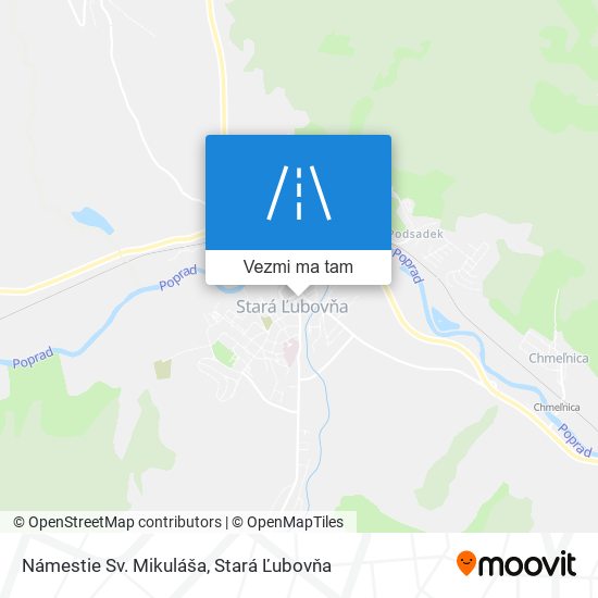 Námestie Sv. Mikuláša mapa