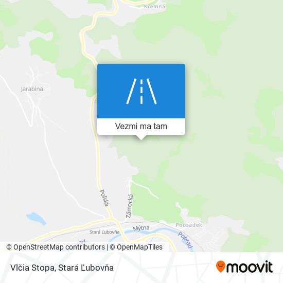 Vlčia Stopa mapa