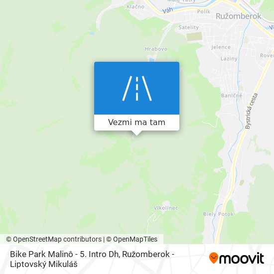 Bike Park Malinô - 5. Intro Dh mapa
