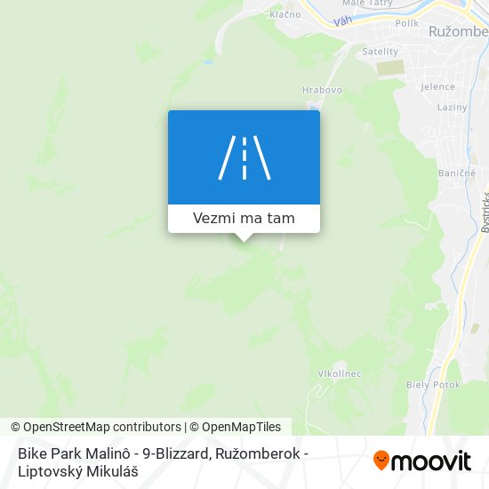 Bike Park Malinô - 9-Blizzard mapa