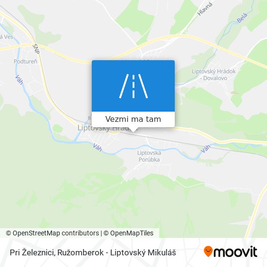 Pri Železnici mapa