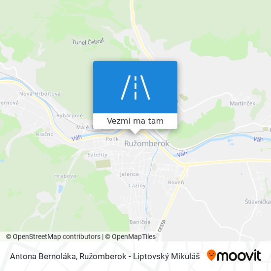 Antona Bernoláka mapa