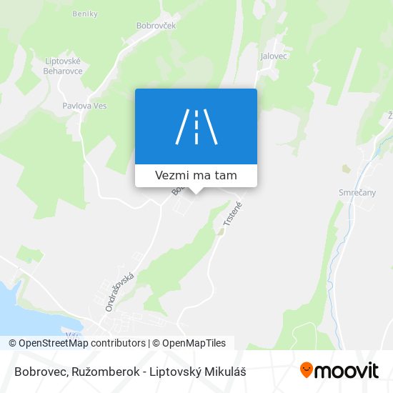 Bobrovec mapa