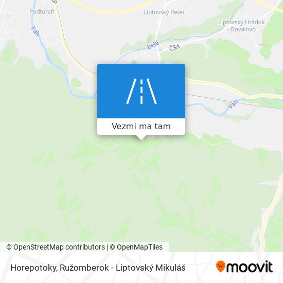 Horepotoky mapa