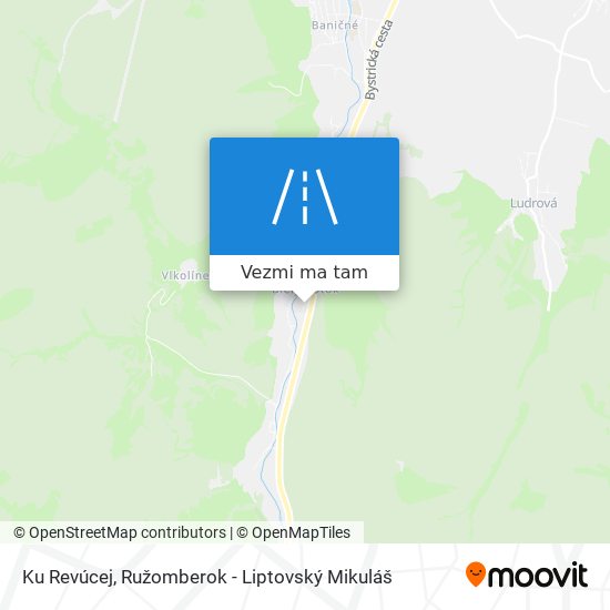 Ku Revúcej mapa