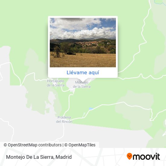 Mapa Montejo De La Sierra