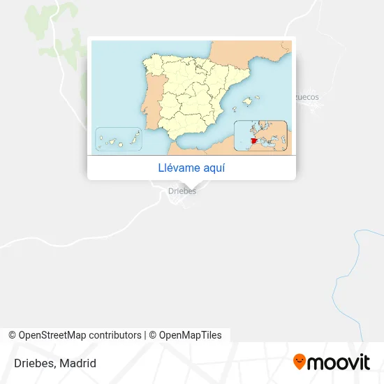 Mapa Driebes