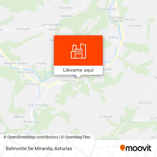 Mapa Belmonte De Miranda