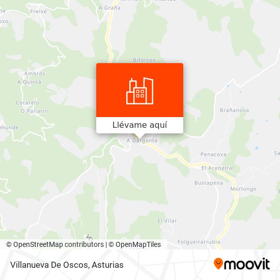 Mapa Villanueva De Oscos
