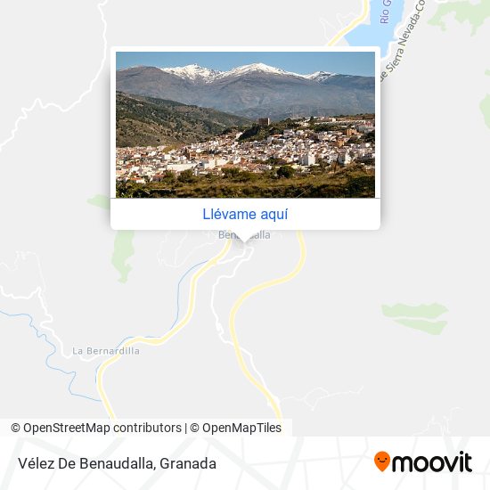 Mapa Vélez De Benaudalla