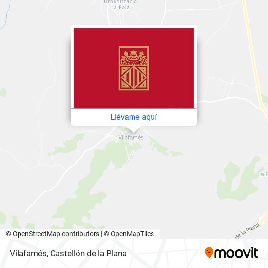 Mapa Vilafamés