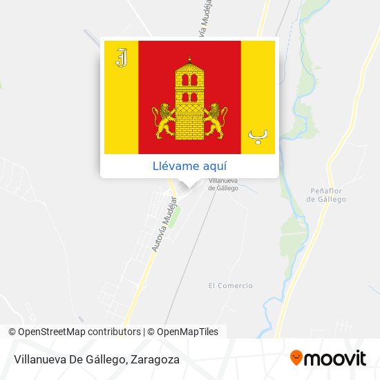 Mapa Villanueva De Gállego