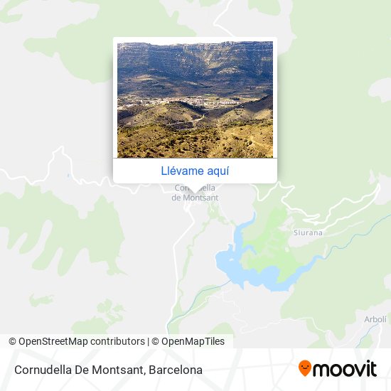 Mapa Cornudella De Montsant